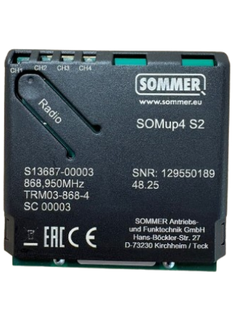 Sommer - SOMup4 S2 - Ontvangers