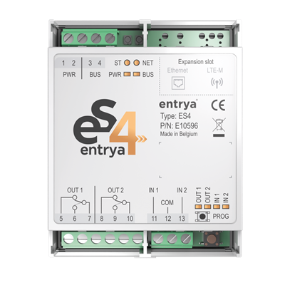 Entrya - ES4-KPB kit met zwart opbouw codeklavier - Codeklavieren